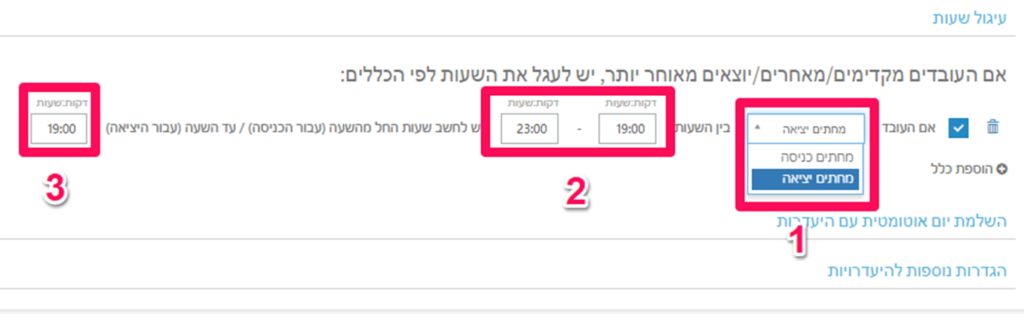 עיגול שעות